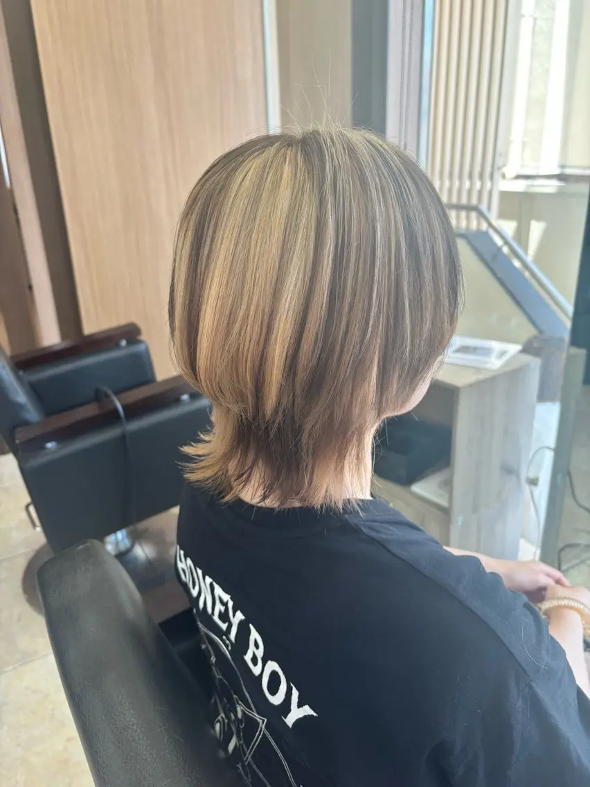 ショート カラー デザインカラー ヘアカラー デザインカラー/ オダセイナのヘアスタイル