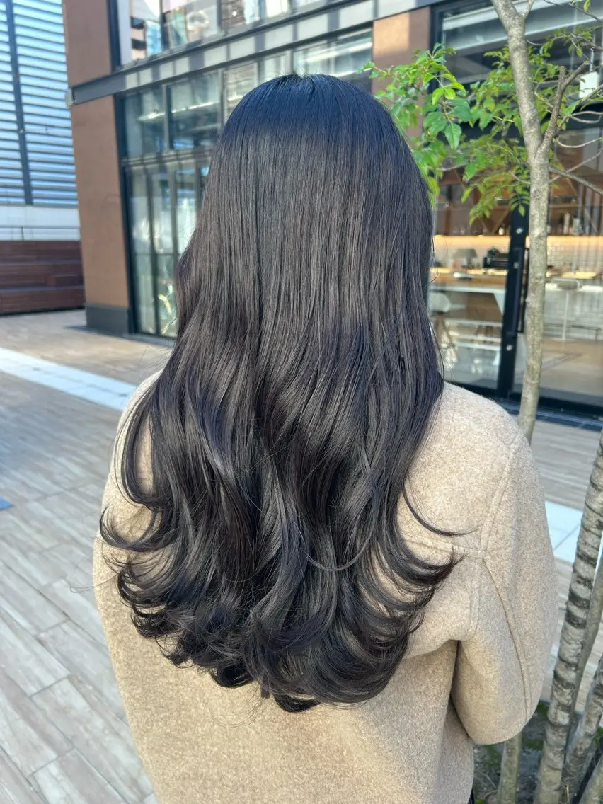 ロング カラー ヘアアレンジ カット ヘアカラー トリートメント yuka .のヘアスタイル
