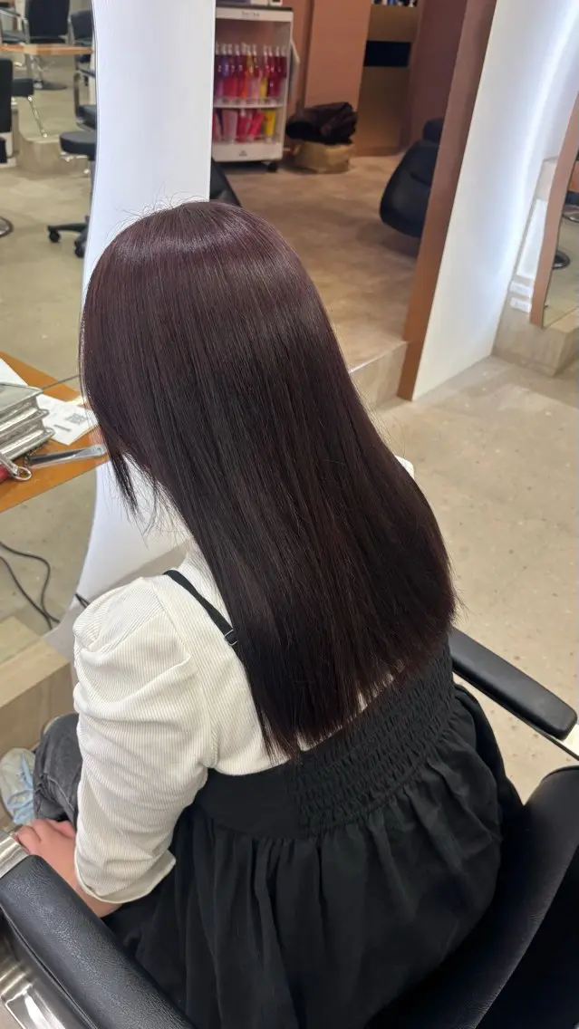 ロング ヘアカラー トリートメント 髪質改善/水素カラー /梅田茶屋町/ほのかのヘアスタイル