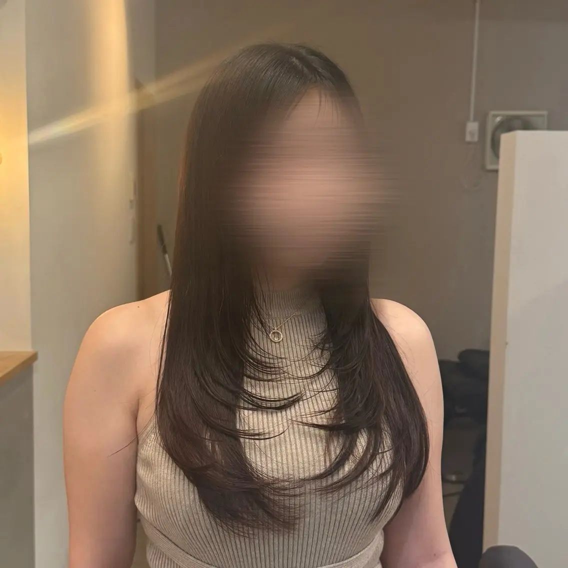 ロング カラー カット ヘアカラー レイヤー/顔周り 透明感カラー🥂のヘアスタイル