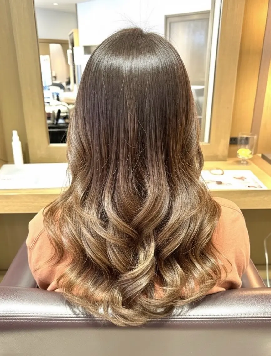ミディアム ヘアカラー トリートメント 韓国風ﾊﾟｰﾏ❁﻿ fu-ka❁艶ｶﾗｰのヘアスタイル