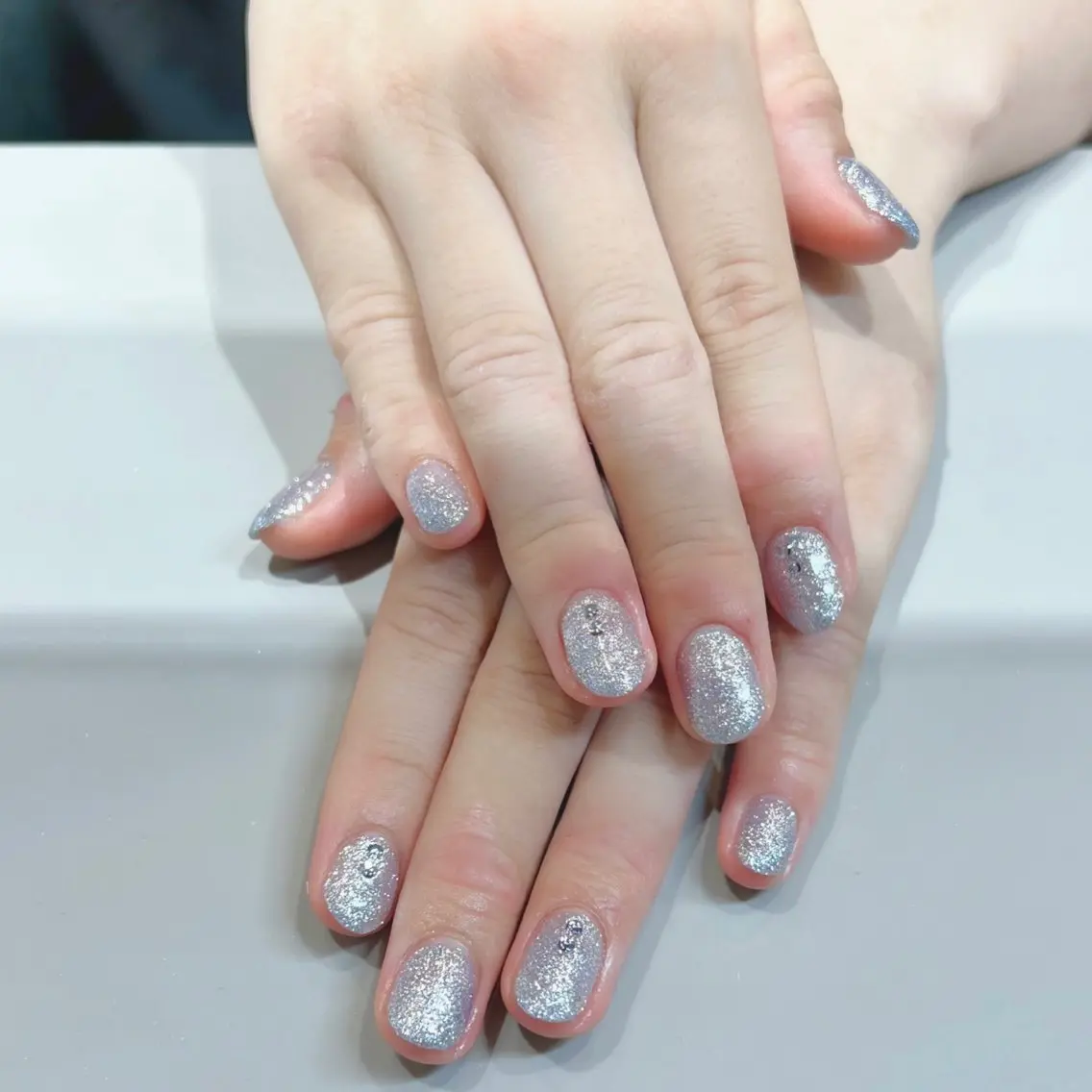 ネイル ラメ(グリッター) ワンカラーネイル Allure Yuuのネイルデザイン