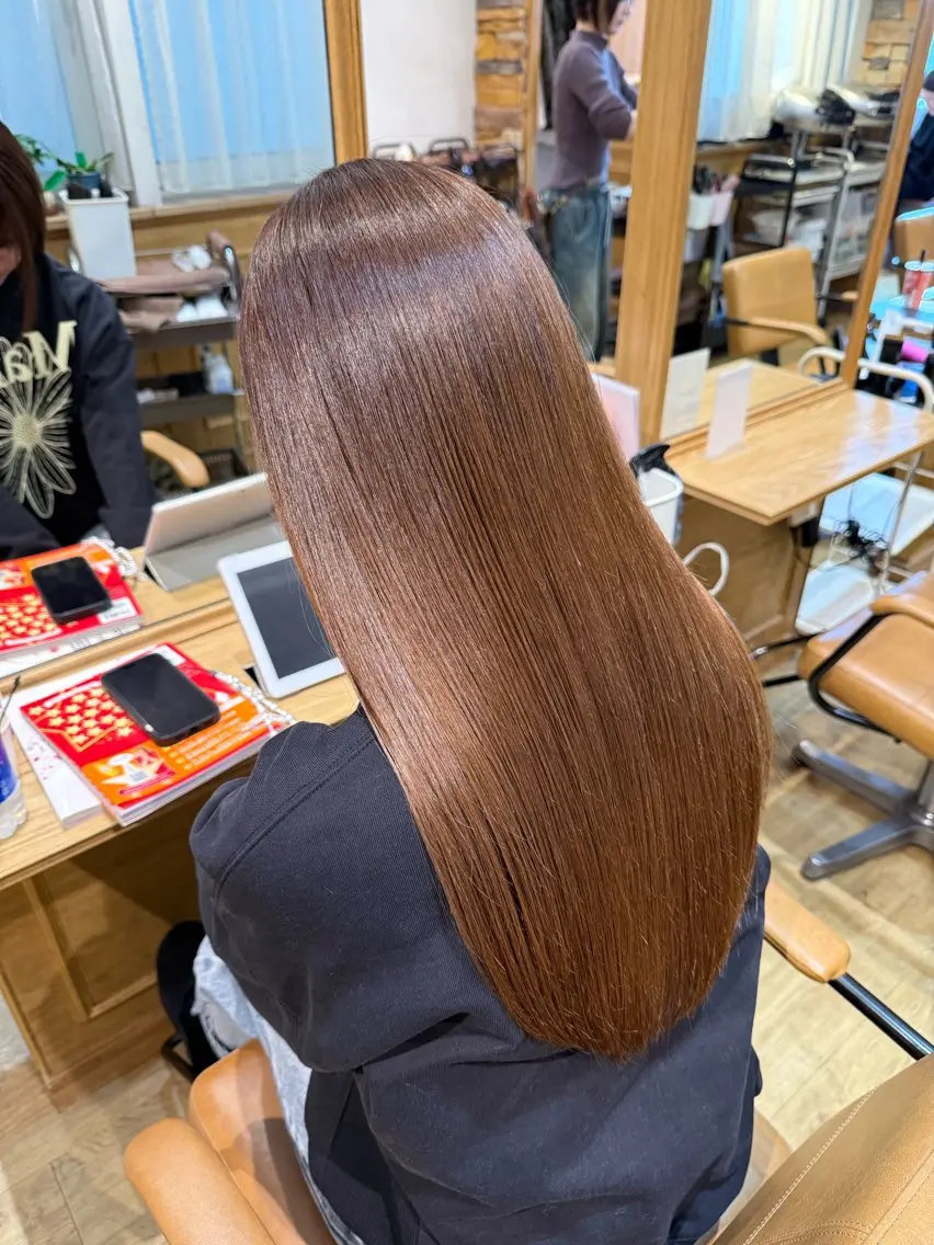 ロング 髪質改善 トリートメント カット トリートメント 千 田のヘアスタイル