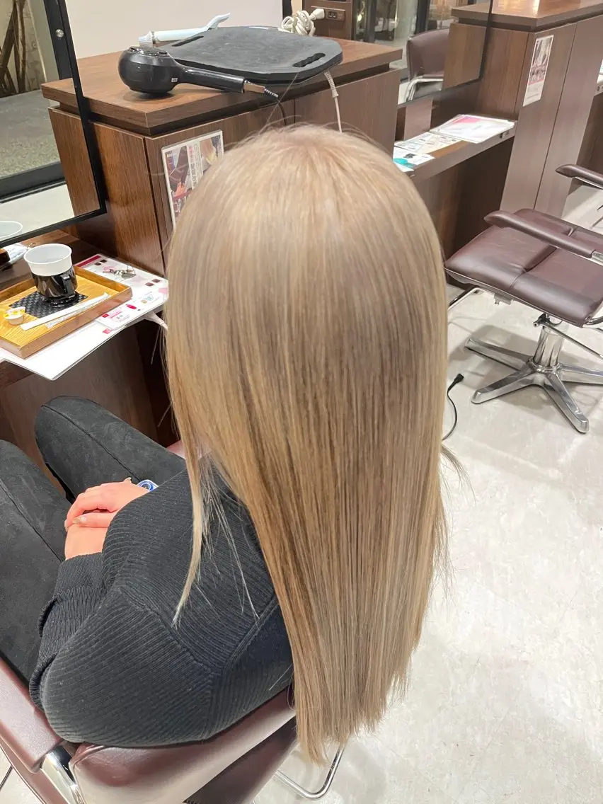 ロング カラー カット ヘアカラー 🍀透明感ナチュラル カラー🍀じゅんのヘアスタイル