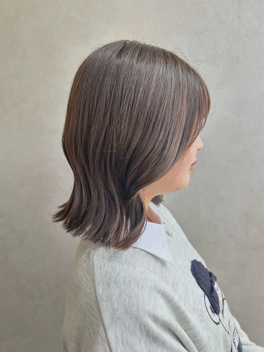 カラー アディクシーカラー ベージュカラー 透明感カラー カット ヘアカラー 児玉 りなのヘアスタイル