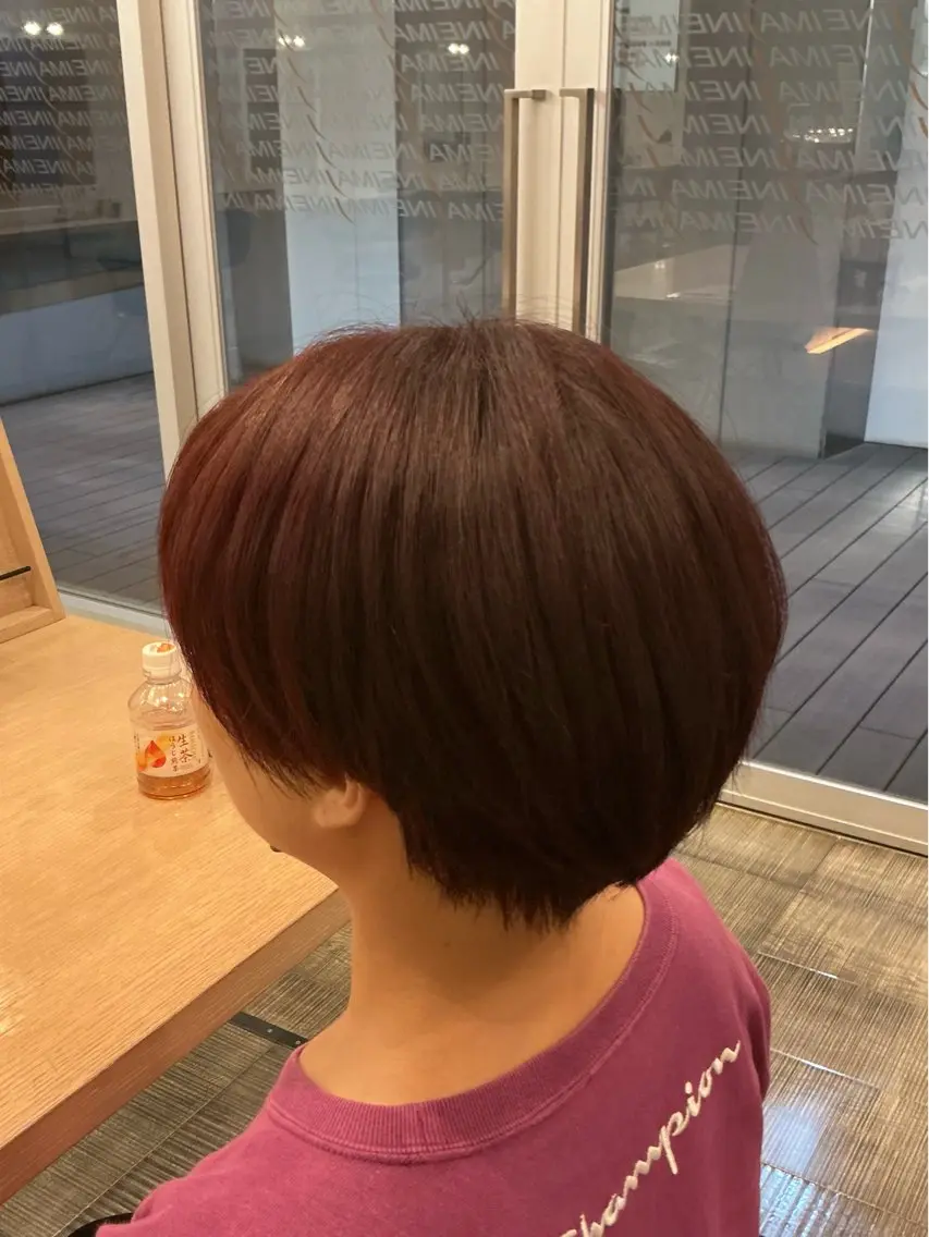 ショート カラー 謝花 卯依┆͓̽ モデル募集中🪽⋆꙳のヘアスタイル