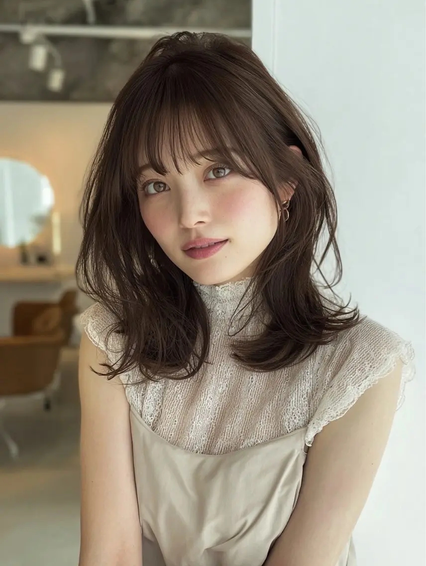 ミディアム KNOWHOW/思川 阿耶のヘアスタイル