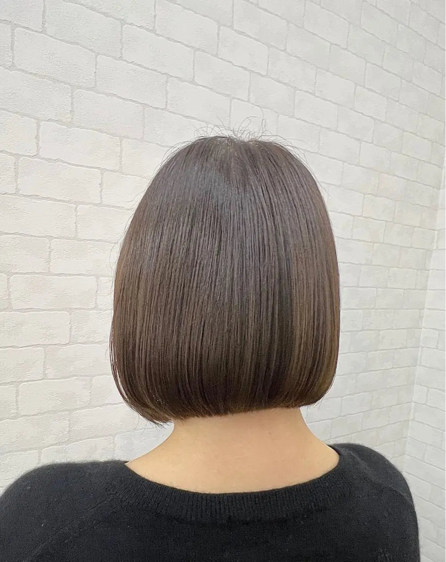 ミディアム カット トリートメント 藤野 莉奈のヘアスタイル