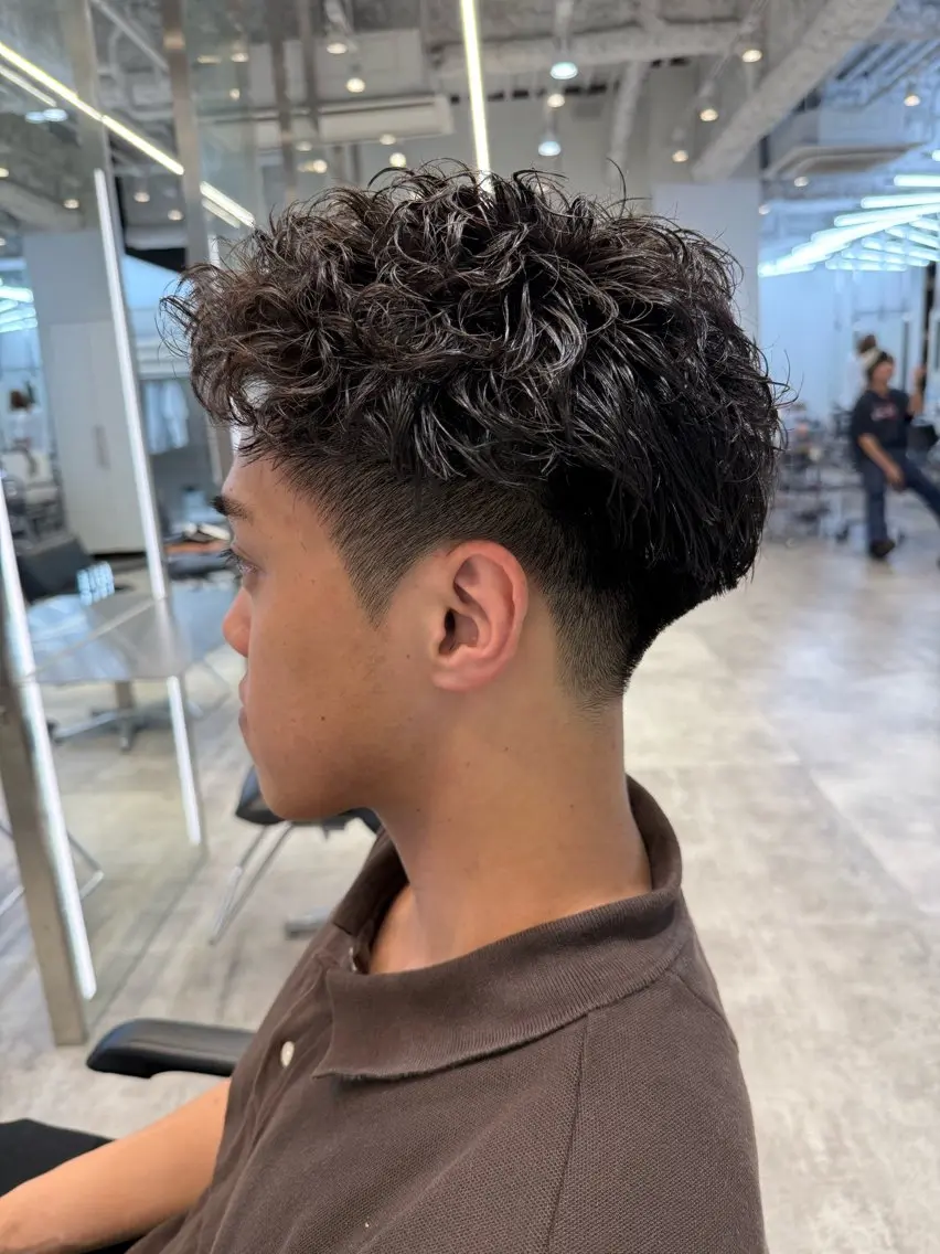 ショート パーマ メンズ メンズパーマ カット パーマ トリートメント 【fifth】渡部 永遠のヘアスタイル