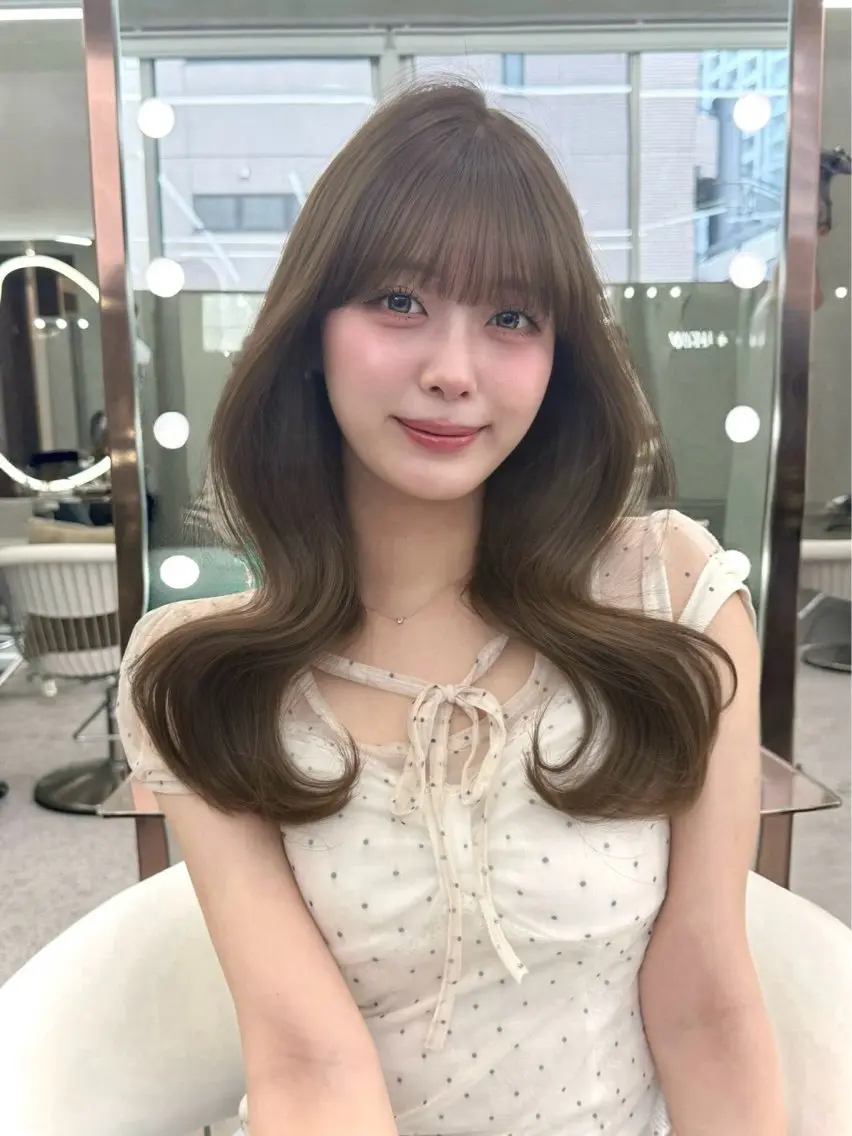 ロング 浦和透明感トレンド ヘア🫧セナ🤍のヘアスタイル