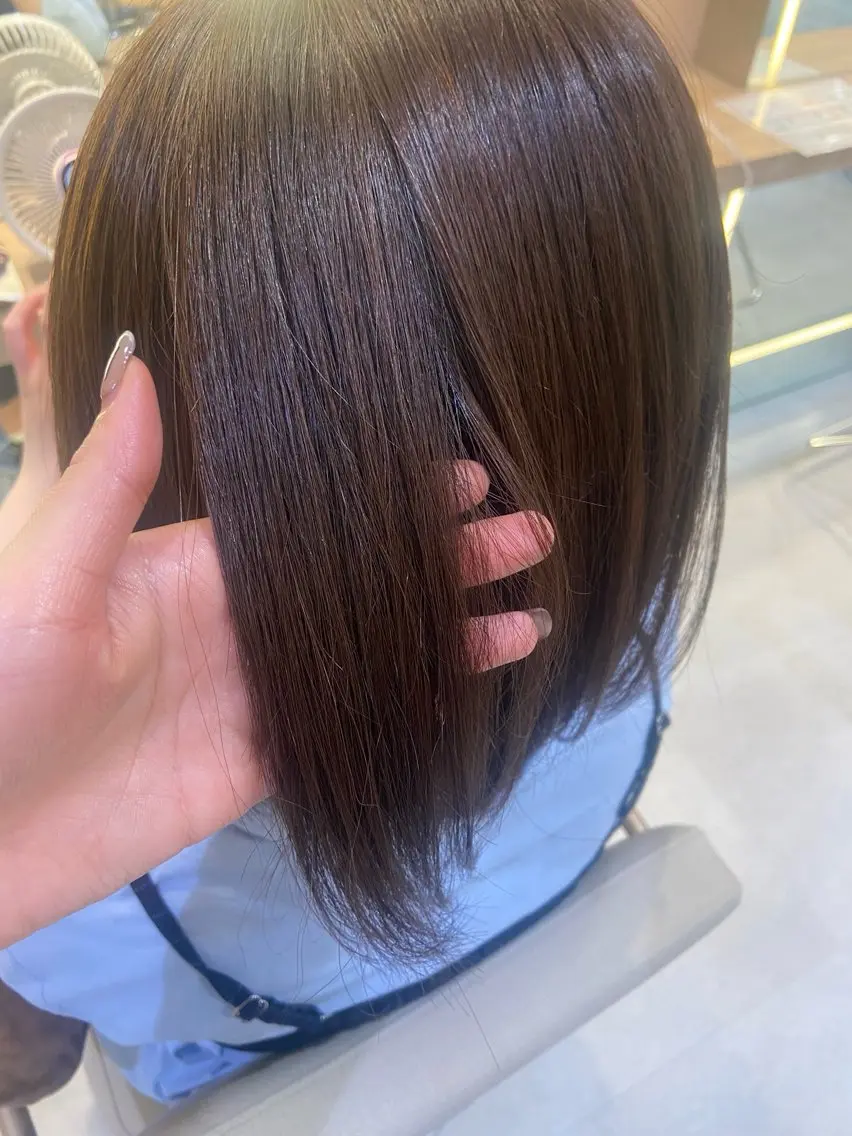 カラー 🎀艶カラー/ 縮毛矯正🤍ミイナのヘアスタイル