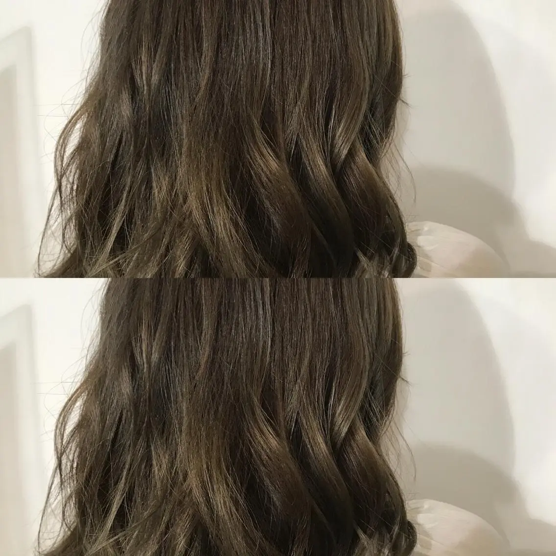 セミロング カラー 小栗 麻衣のヘアスタイル