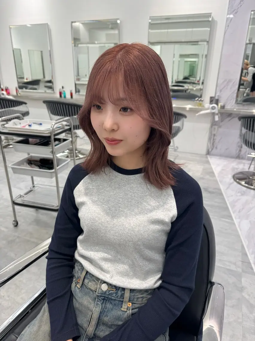 ロング カラー ヘアカラー ParveMix🍀 藤原愛未のヘアスタイル