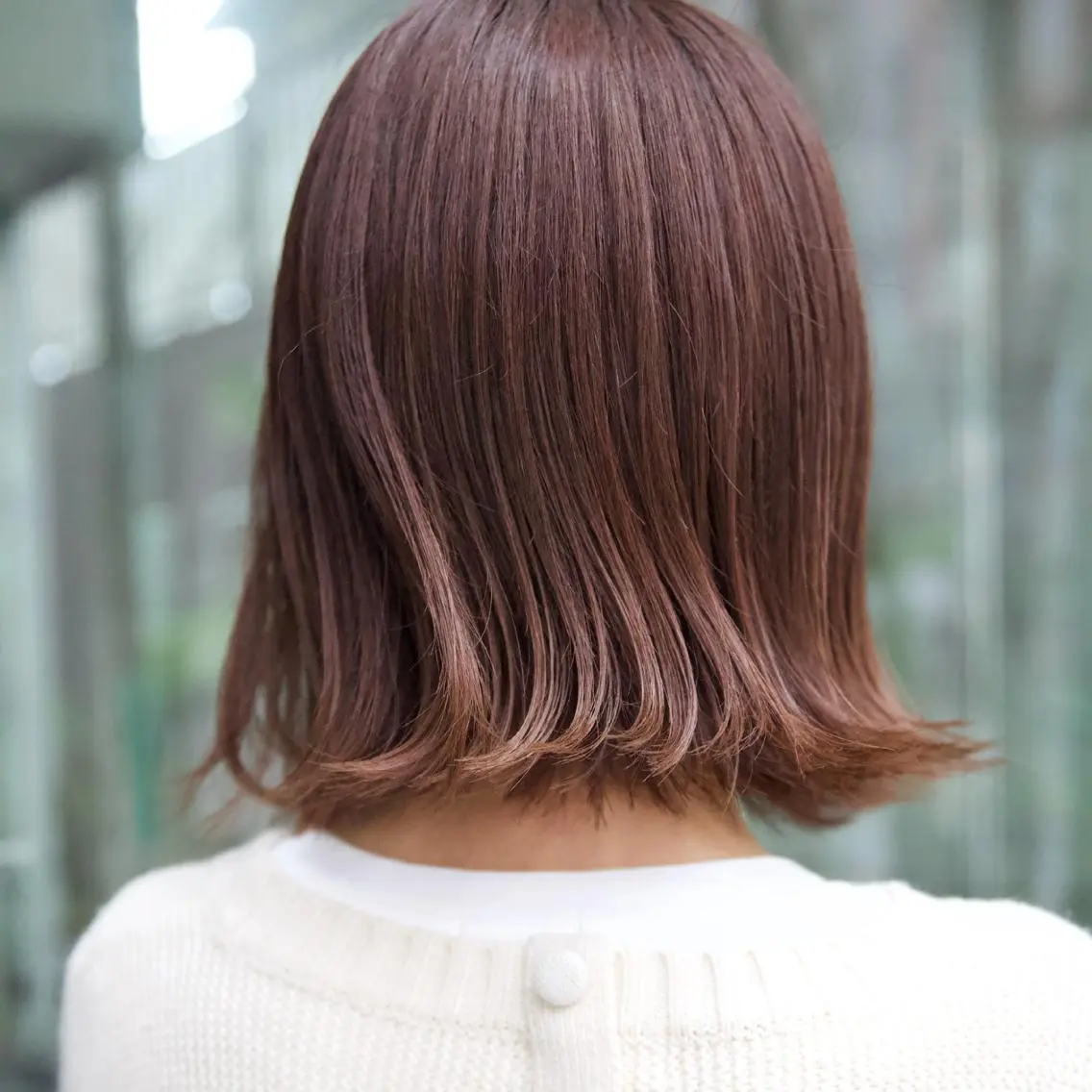 ミディアム カラー fio マナミのヘアスタイル