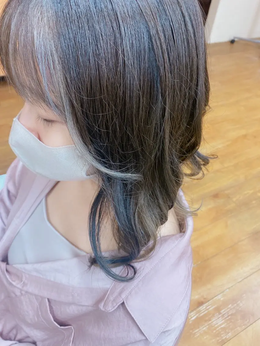 ミディアム カラー インナーカラー sagedoue MIZUKI✂️のヘアスタイル
