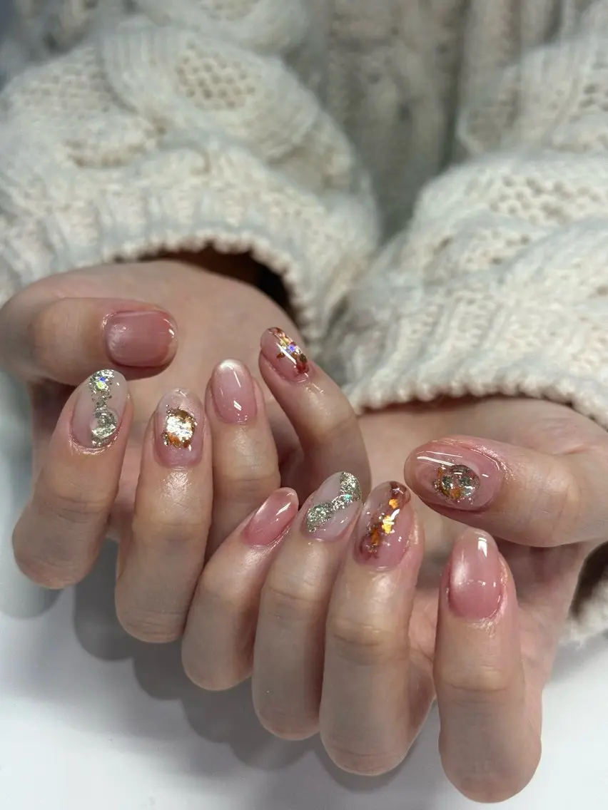 ネイル マグネットネイル ニュアンスネイル ハンドネイル WOLTOKYO渋谷 yunaのネイルデザイン