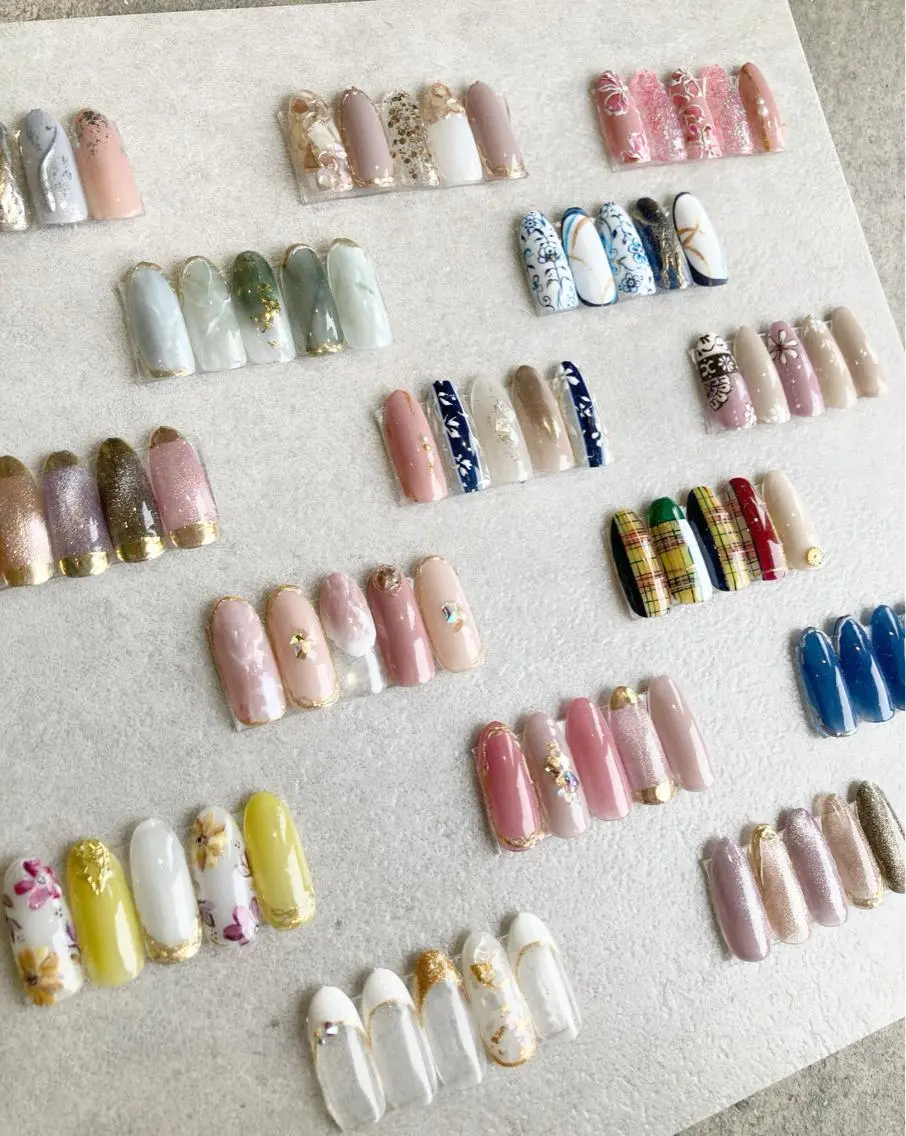 【新作多数✨】【平日限定クーポン💐】アート盛り沢山のサンプルコースが今だけこの価格で出来ちゃいます🥰🌿の写真