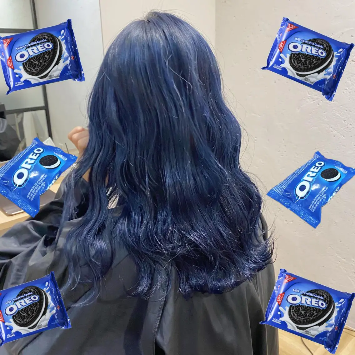 セミロング カラー ブルーカラー 色落ちまで可愛い🧚 心斎橋hikaruのヘアスタイル