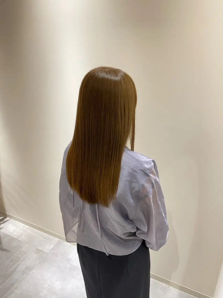 セミロング 韓国ヘア🇰🇷竹本 優希のヘアスタイル