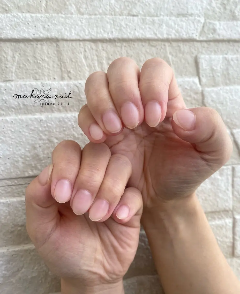ネイル クリアネイル ジェルネイル マットネイル mahana nailのネイルデザイン