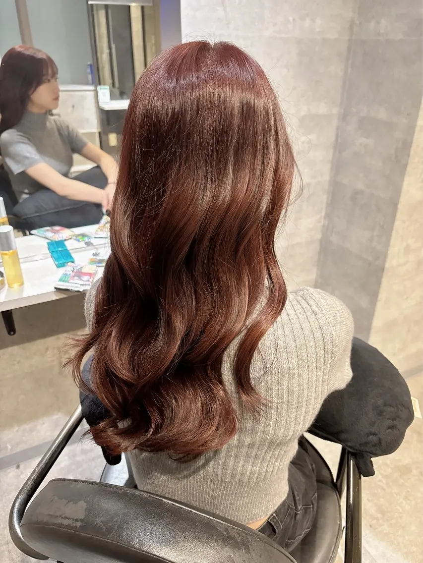 ロング カラー ヘアアレンジ ヘアカラー 青木 奏楽のヘアスタイル
