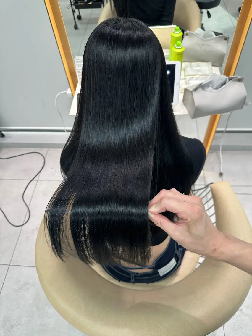 ロング カラー カット 縮毛矯正 トリートメント 《髪質改善✖️オリー ブ🧸》小嶋拓也のヘアスタイル