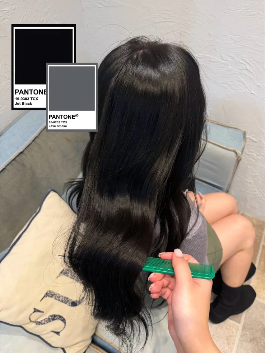 カラー 黒髪 透明感カラー Agu.hair ミサキのヘアスタイル