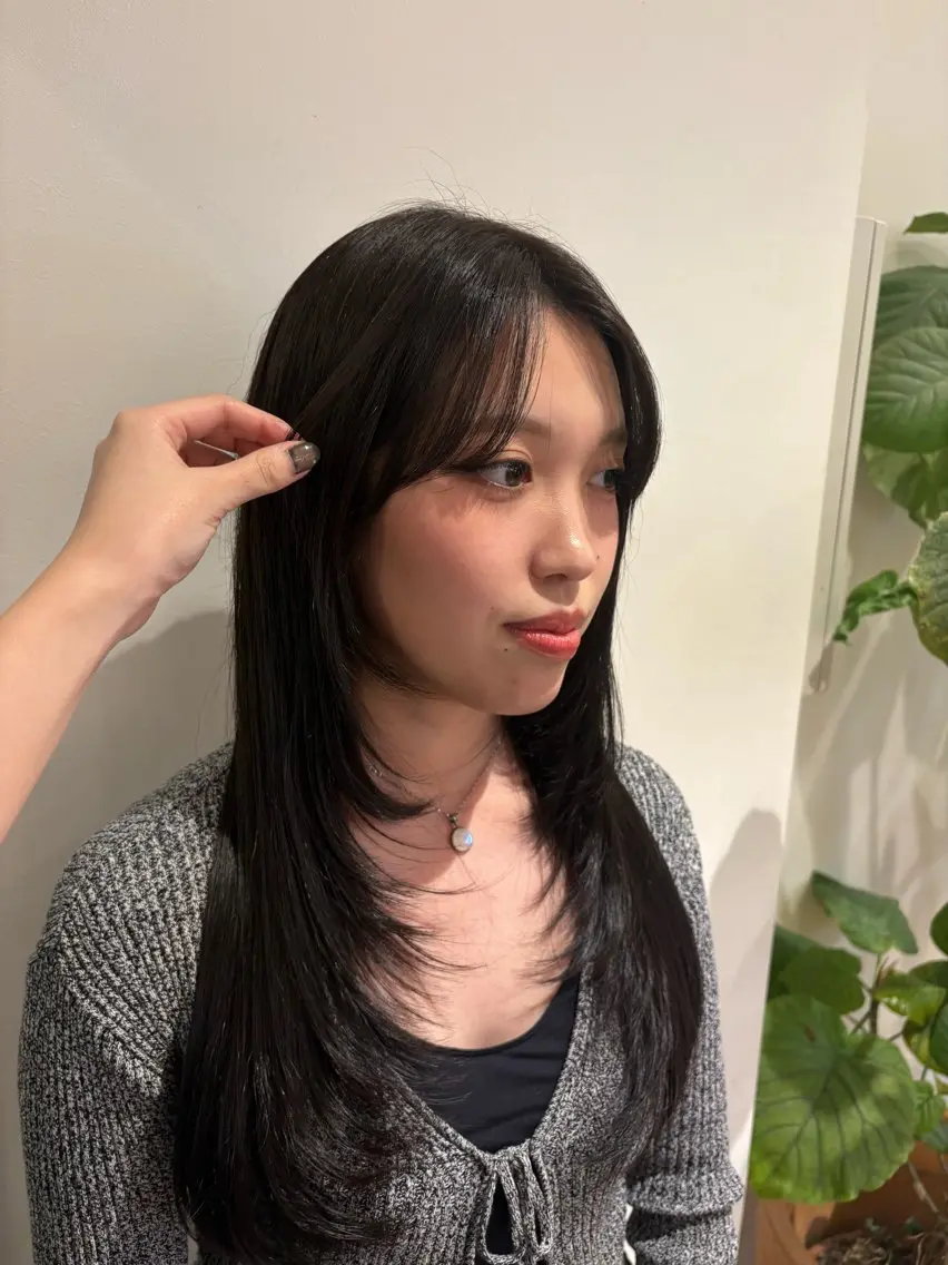 ロング カラー レイヤーカット 佃 風子のヘアスタイル