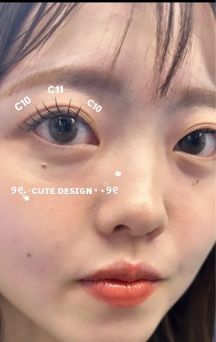 マツエク・マツパ ami eyeを可愛く♡のマツエク・マツパデザイン