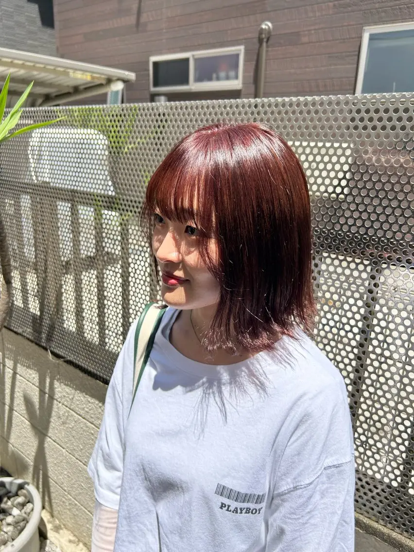 ミディアム カラー レイヤー/インナー カラー🦋ルイのヘアスタイル