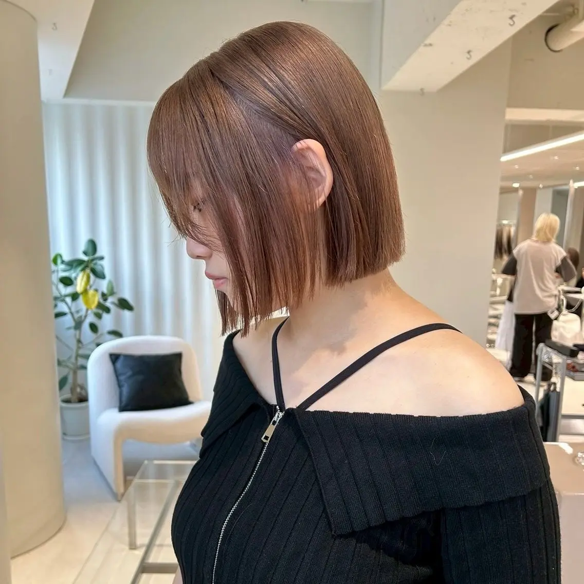 ミディアム ボブ カット aoi🌙ウルフ カット無料モデル募集のヘアスタイル