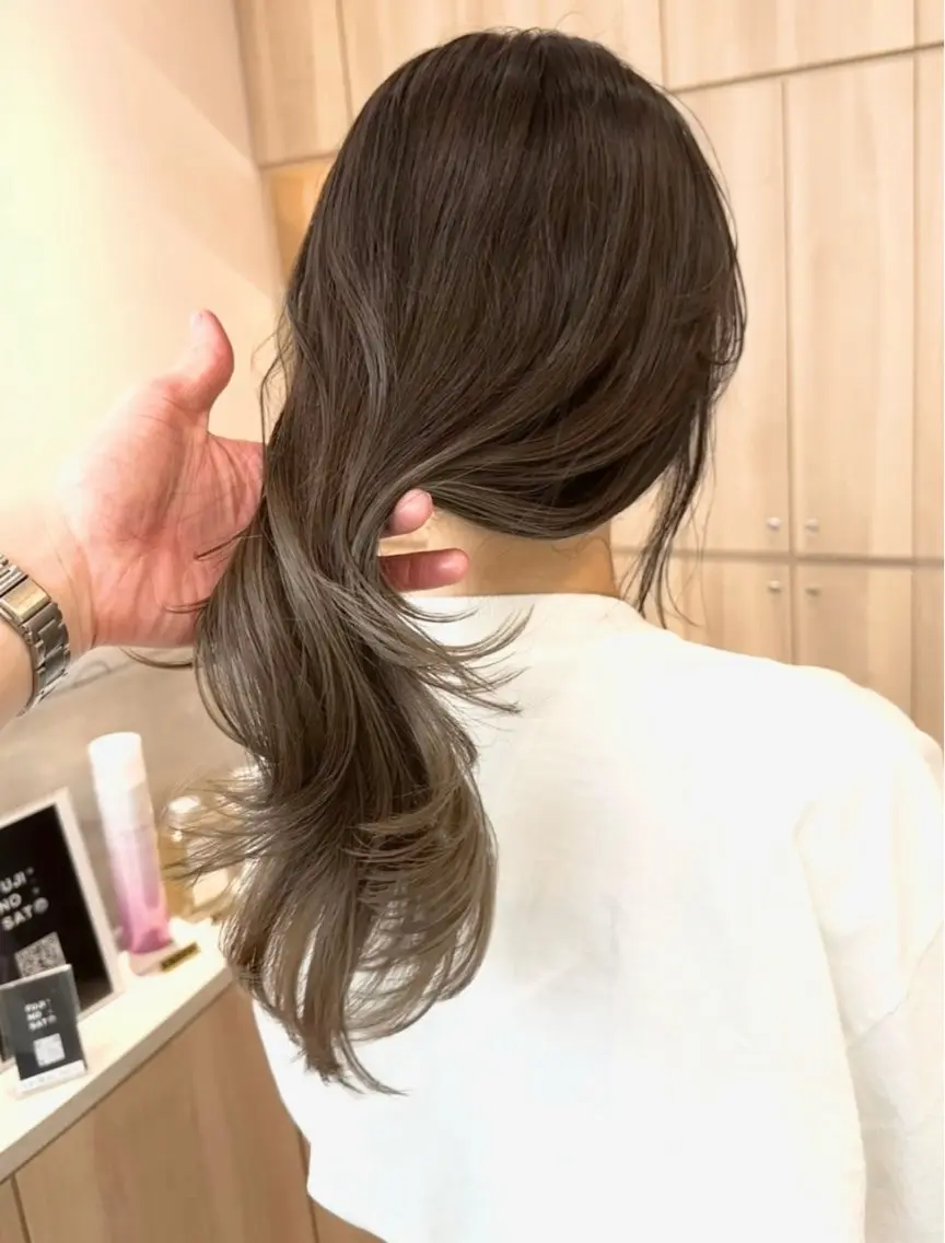 ロング カラー 北間 寛哉のヘアスタイル