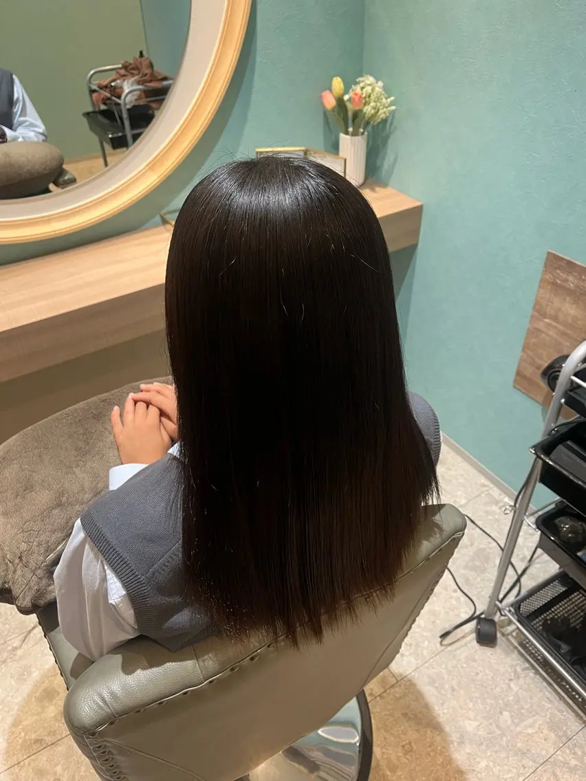 セミロング 縮毛矯正 縮毛矯正 トリートメント リシュ/ Anphiのヘアスタイル