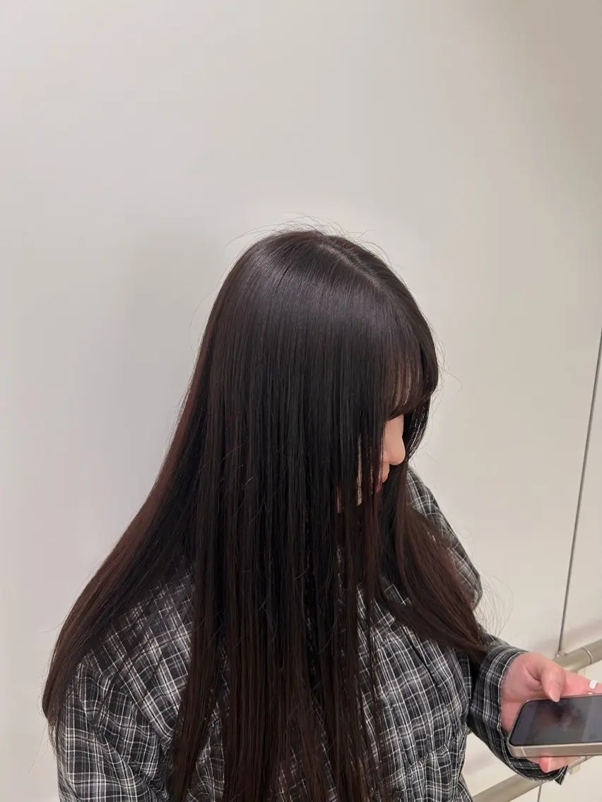 ロング カラー ブラウンカラー パープルカラー CreBiA 🌼こなつのヘアスタイル