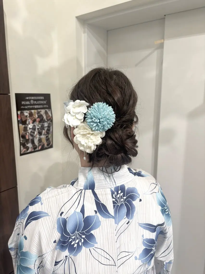 セミロング ヘアセット まつパ🎀アレンジ 💭ྀི/あおいのマツエク・マツパデザイン