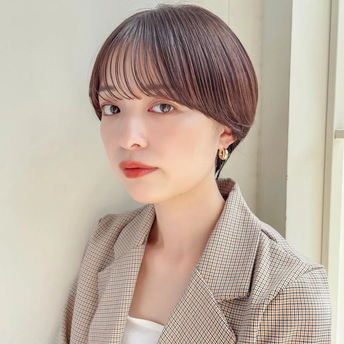 ショート カラー ベージュカラー ショートヘア ✨👑お洒落ショート ❣️村上せいな✨のヘアスタイル