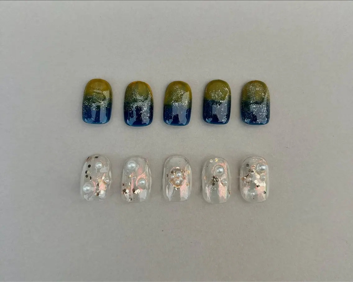 ネイル アートネイル ニュアンスネイル osakana nailのネイルデザイン