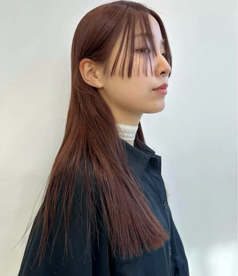 ロング カラー ブラウンカラー レッドカラー レッドブラウン ❤️アヤカ レイヤーカット❤️のヘアスタイル