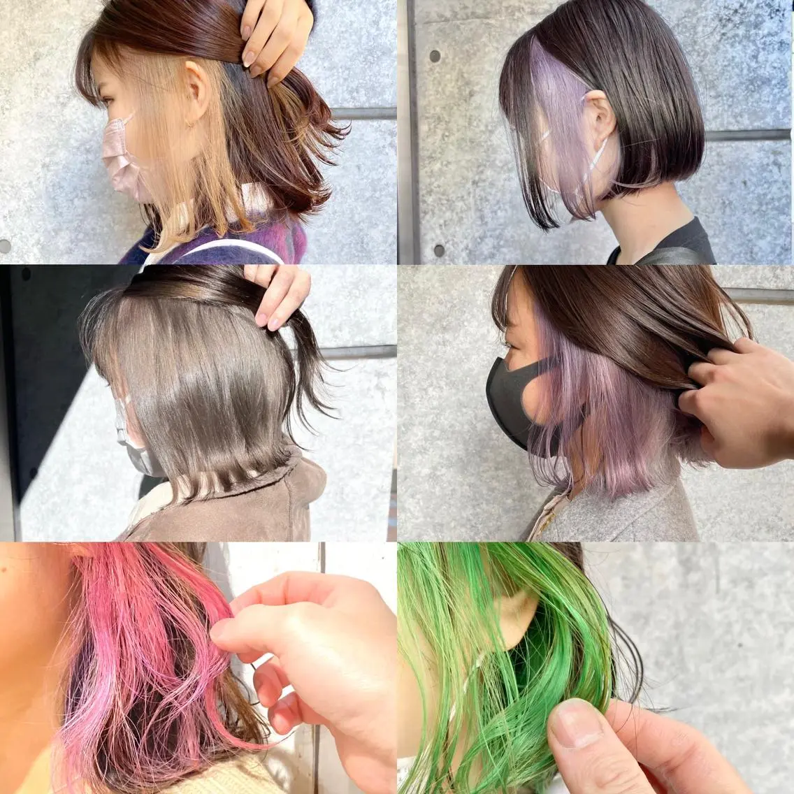 【✨大人気✨】カット+ インナーカラー,イヤリングカラー,フェイスフレーミング 【ﾊｲﾌﾞﾘ-ﾁ込み,】の写真