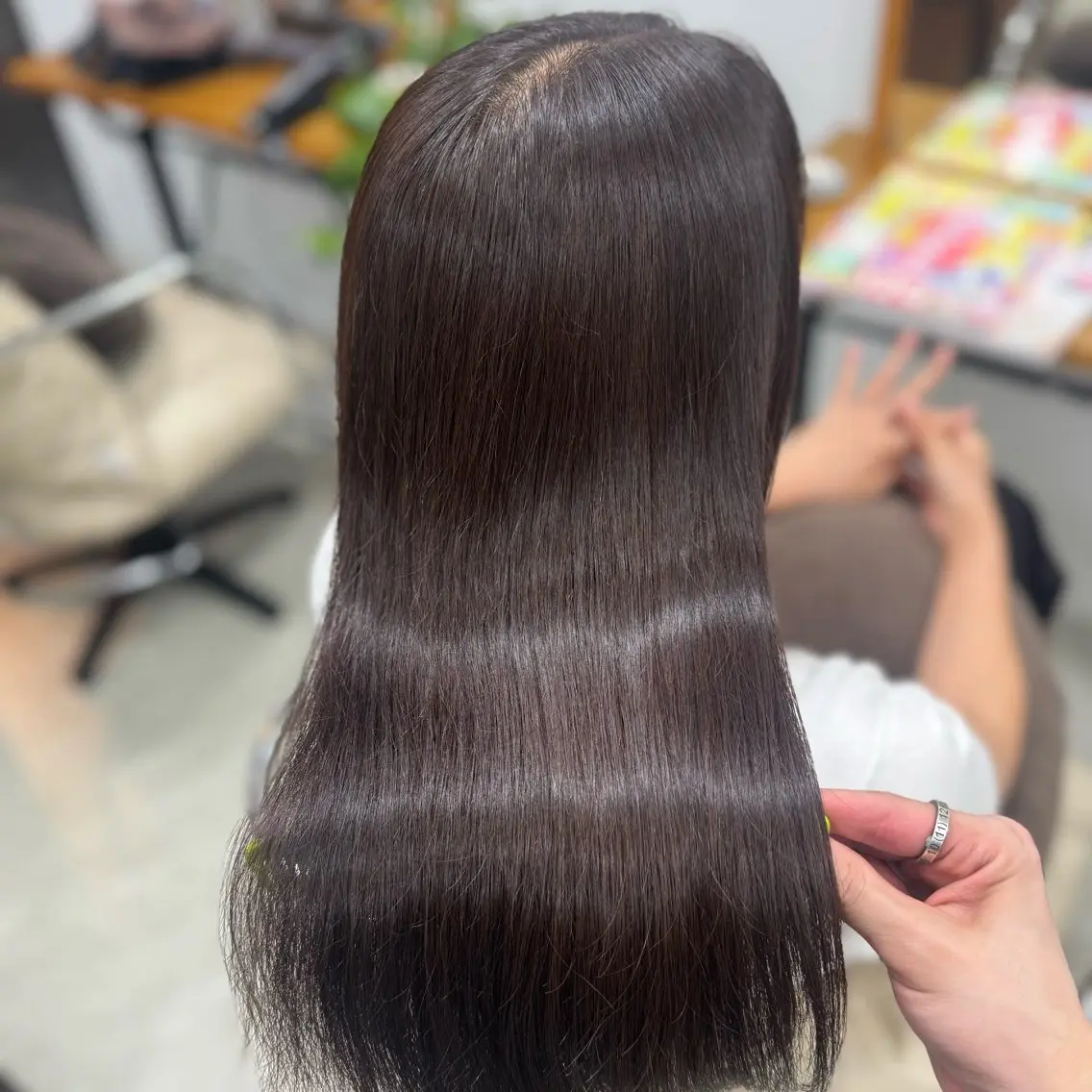 カラー カット ヘアカラー トリートメント 田島拓海 ボブカット暖色カラーのヘアスタイル