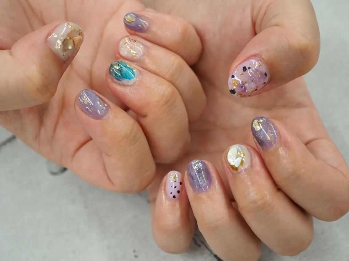 ネイル ニュアンスネイル ハンドネイル Amu's chikakoのネイルデザイン
