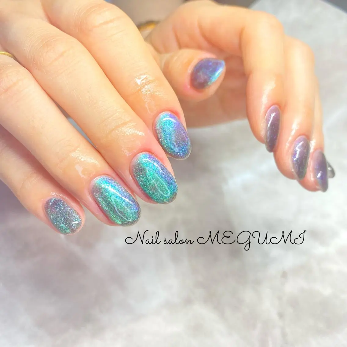 ネイル マグネットネイル マグネットワンカラー ワンカラーネイル Nail salon MEGUMIのネイルデザイン
