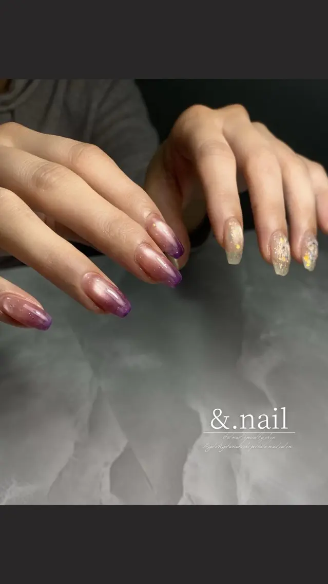 ネイル ハンドネイル &.nail/ ニュアンス/持込み可のネイルデザイン
