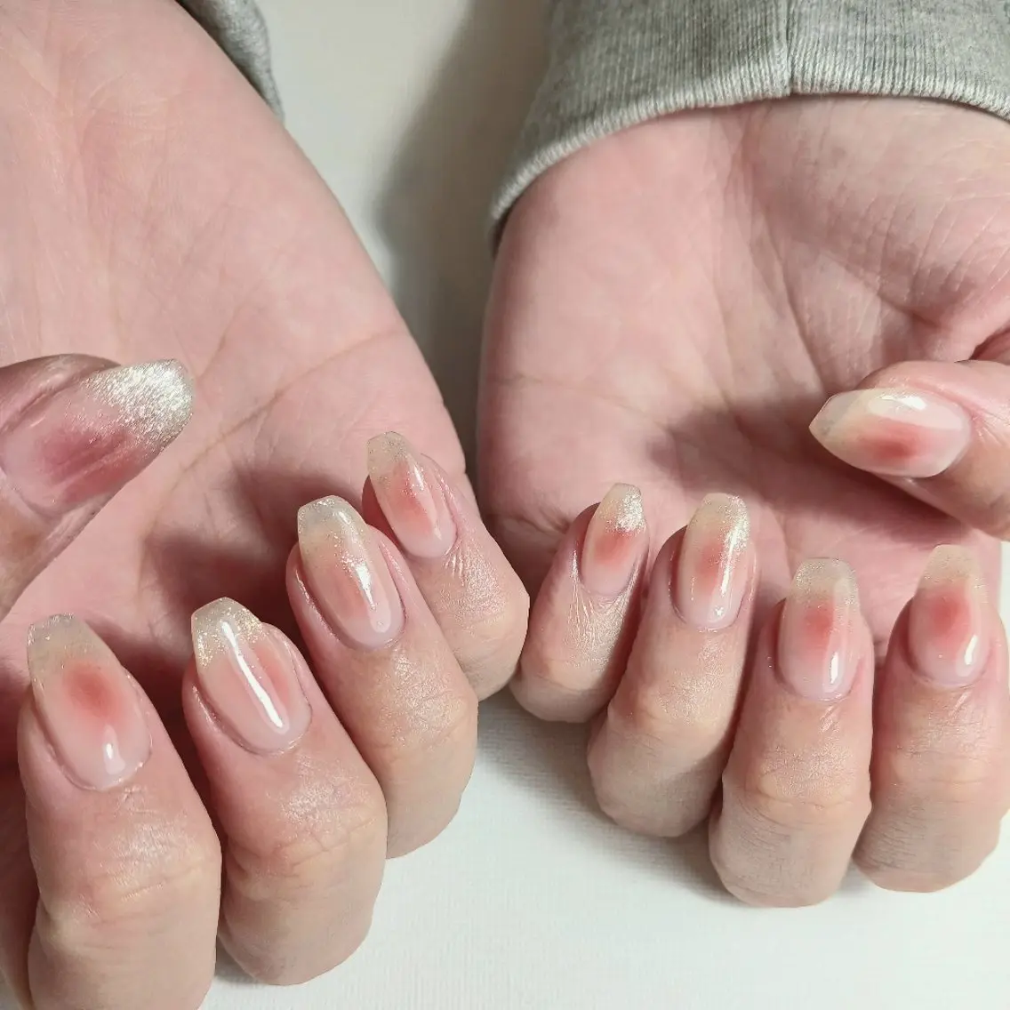 ネイル チークネイル ジェルネイル グラデーション マグネットネイル 持ち込み ハンドネイル owlnail /持込みデザイン専門のネイルデザイン