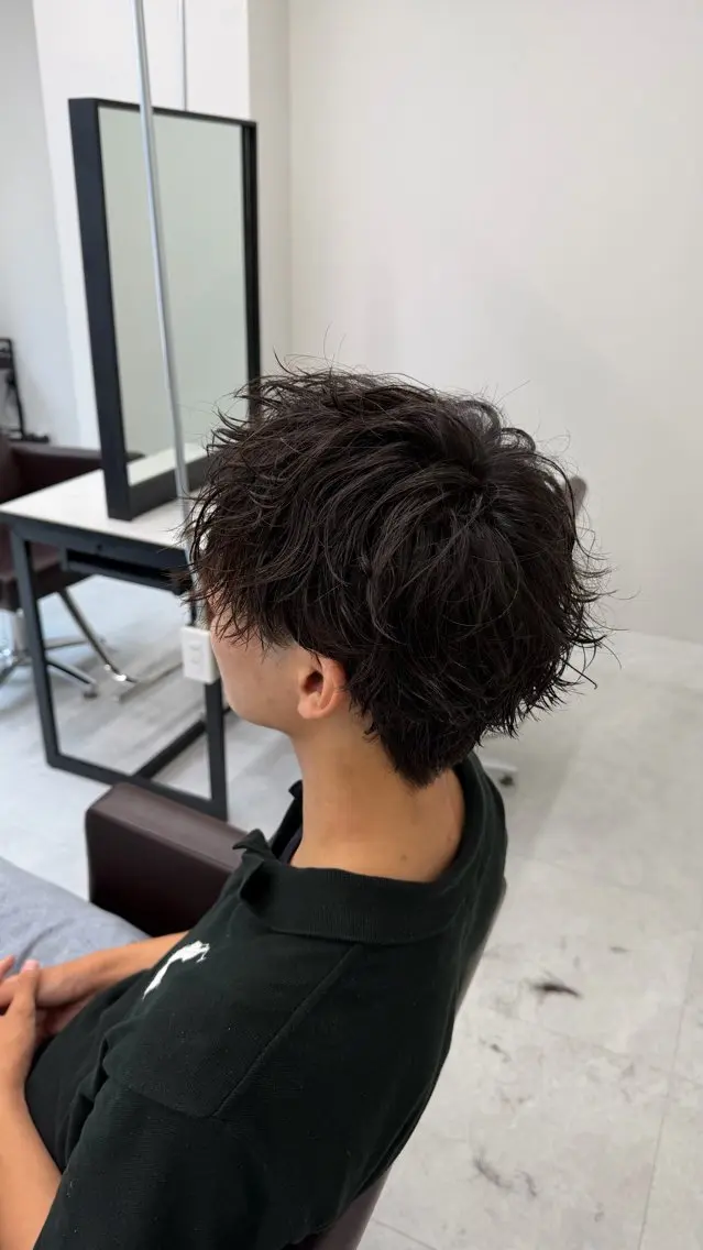 ショート パーマ メンズ カット パーマ メンズパーマ特化/ AOTOのヘアスタイル