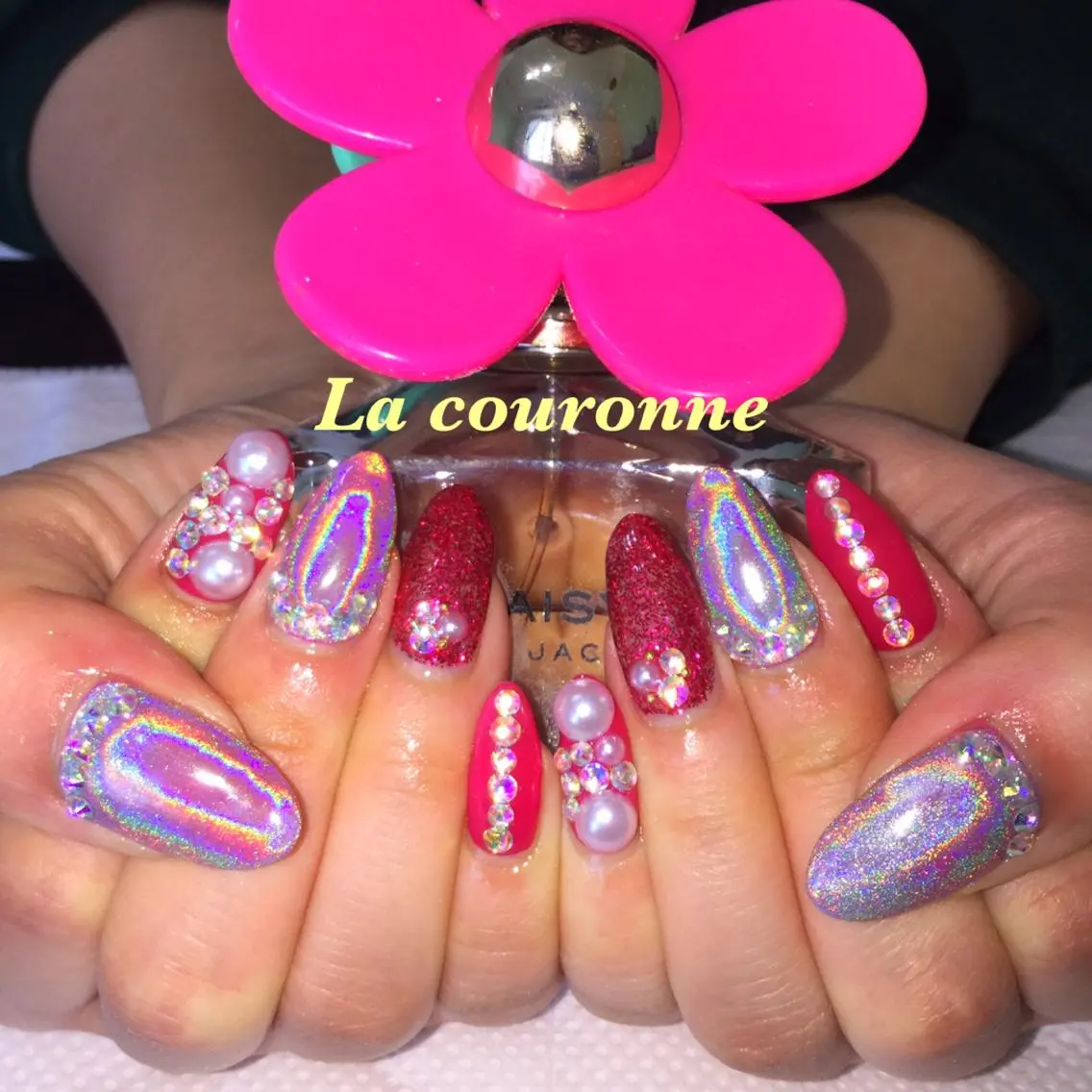 ネイル 持ち込み ハンドネイル Lacouronne NATSUMIのネイルデザイン