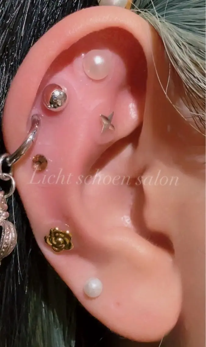 ✨️PMS・生理痛緩和︎💕︎耳つぼジュエリー👂💎¥1500~✨️の写真