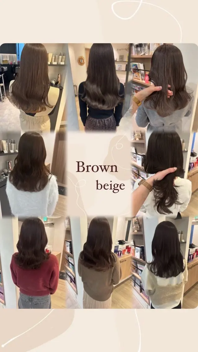 セミロング カラー トリートメント モテ髪‎🫧赤み消し カラー表参道きょうこのヘアスタイル