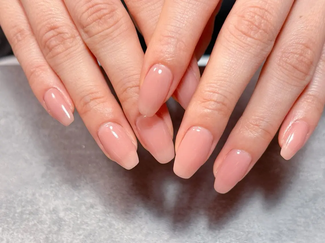 ネイル アートネイル ハート マグネットネイル ピンク ピンクベージュ ハンドネイル ハンドケア 💫ゆか_ Nailartistのネイルデザイン