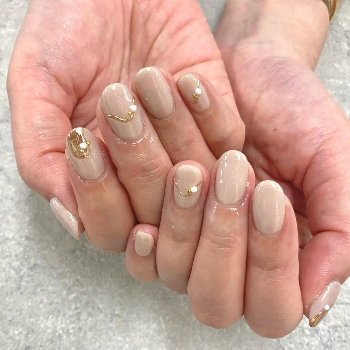 ネイル フットネイル フレンチネイル ジェルネイル ガラスフレンチ グラデーション NUMAZAWA KASUMIのネイルデザイン